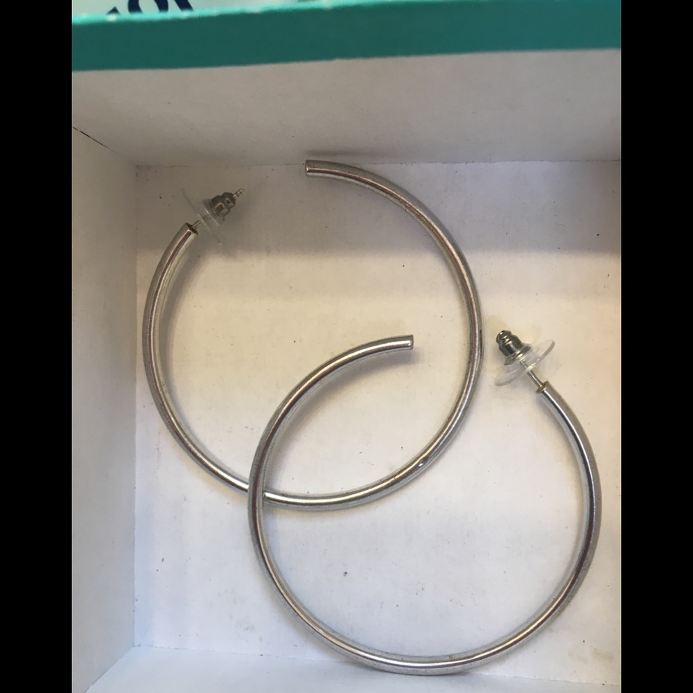 Silver earrings
